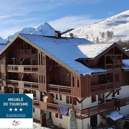 レ・デュー・アルプT2 Meuble Tourisme 3 Etoiles, Pied Des Pistes-Parking Prive Avec Balcon Et Superbe Vueアパートメント エクステリア 写真