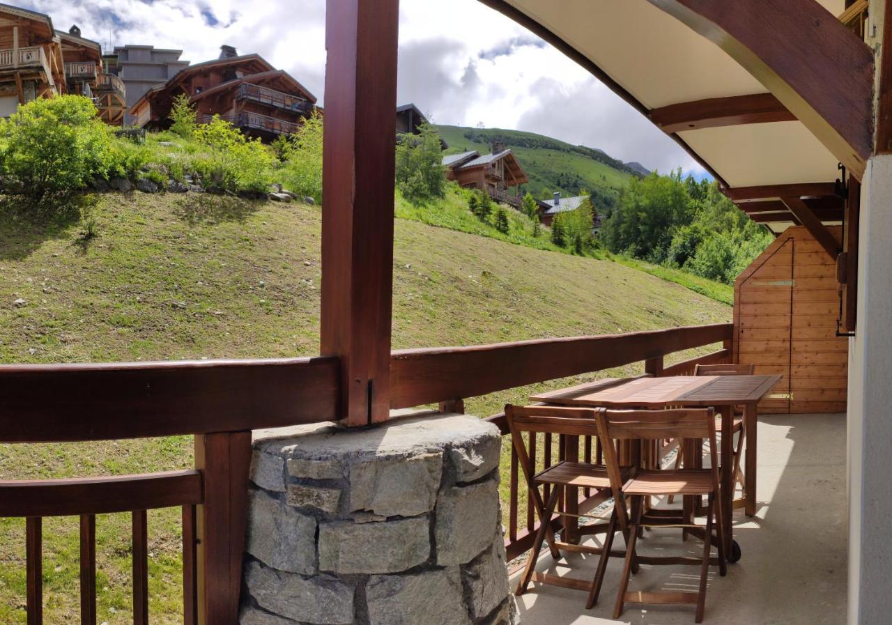 レ・デュー・アルプT2 Meuble Tourisme 3 Etoiles, Pied Des Pistes-Parking Prive Avec Balcon Et Superbe Vueアパートメント エクステリア 写真