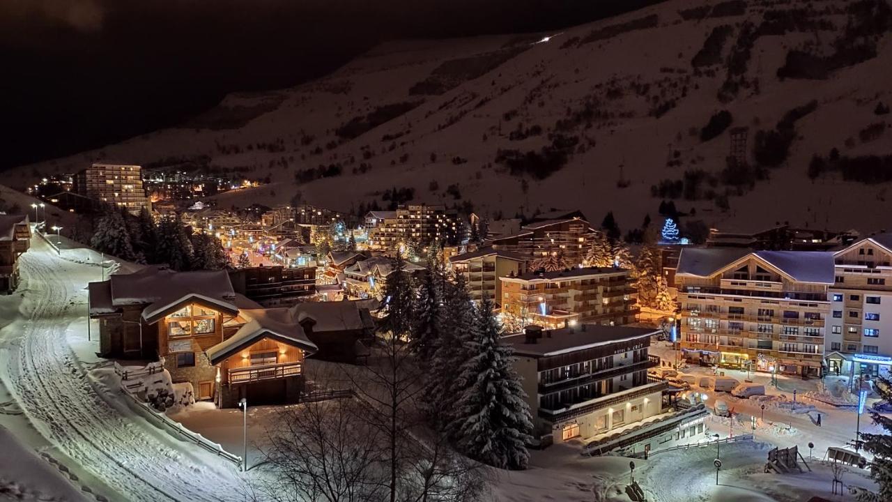 レ・デュー・アルプT2 Meuble Tourisme 3 Etoiles, Pied Des Pistes-Parking Prive Avec Balcon Et Superbe Vueアパートメント エクステリア 写真