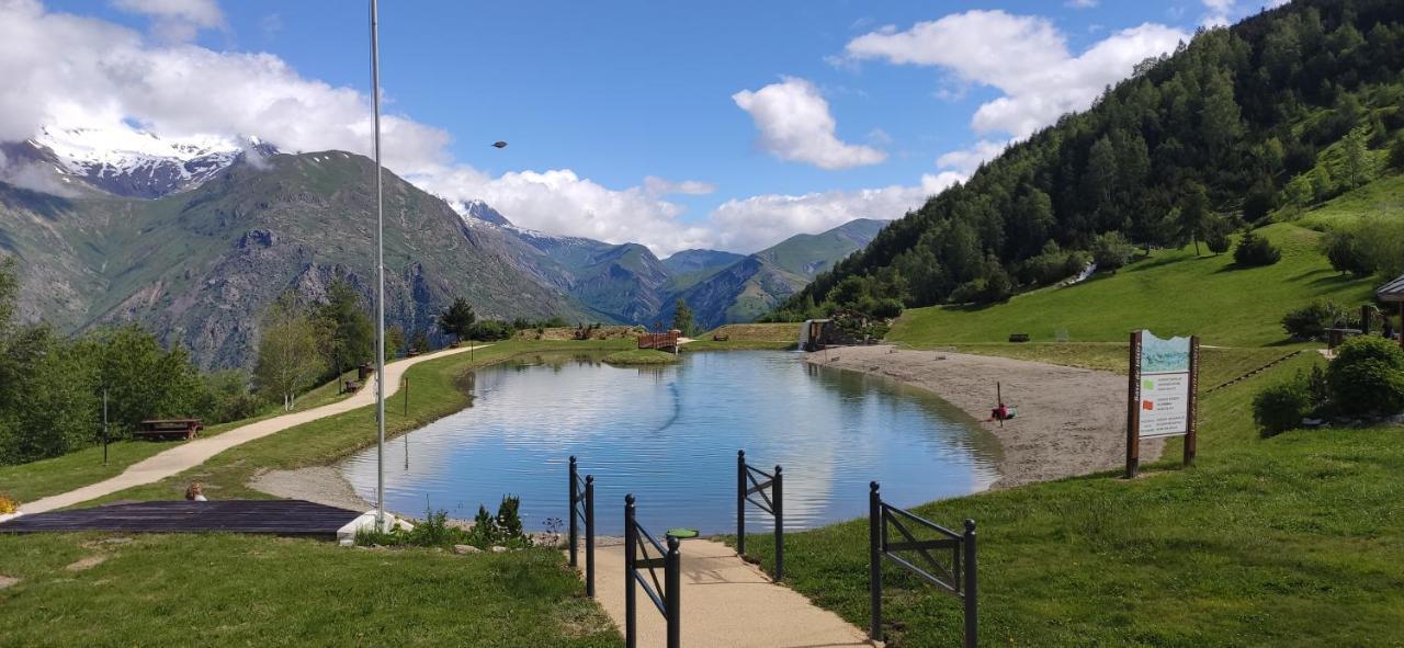 レ・デュー・アルプT2 Meuble Tourisme 3 Etoiles, Pied Des Pistes-Parking Prive Avec Balcon Et Superbe Vueアパートメント エクステリア 写真